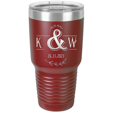 K & W Print Insulated Tumbler
